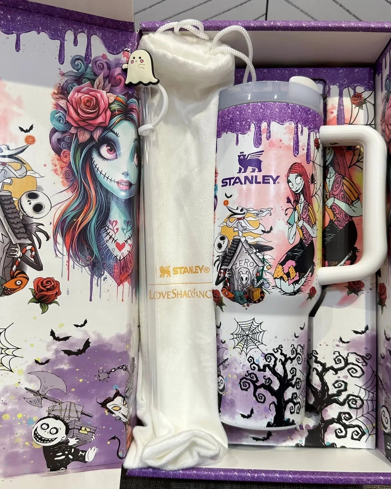 Sally x Jack Skellington 40 Oz Tumbler